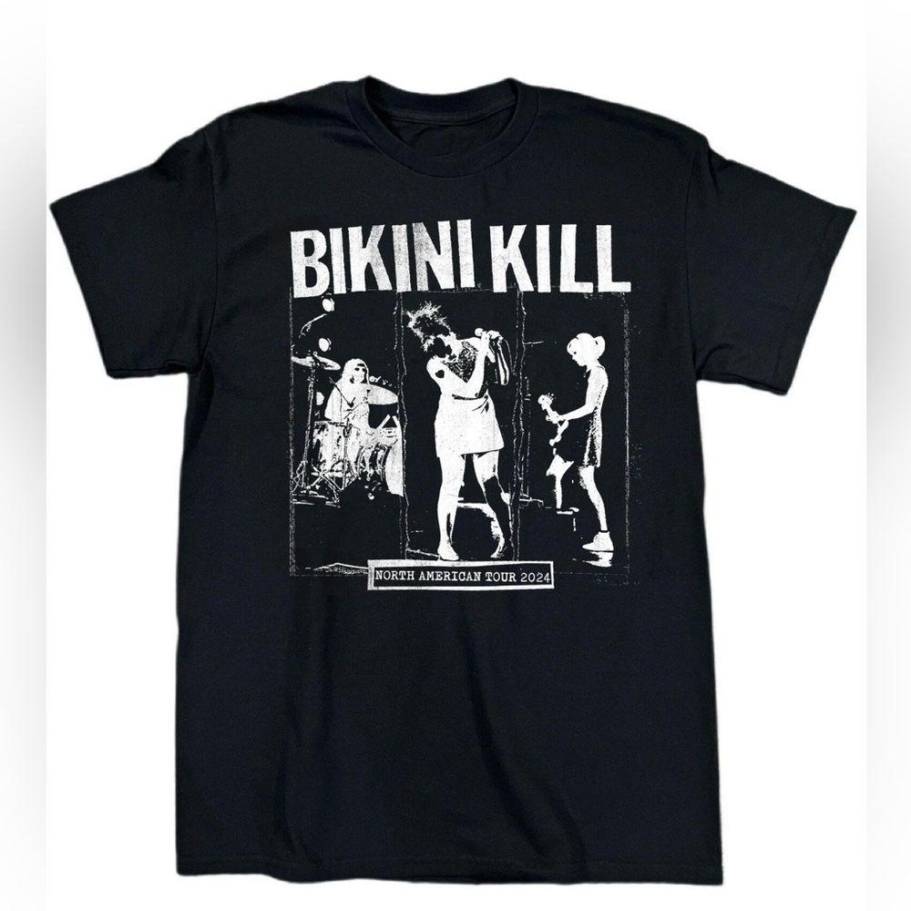 KATHLEEN HANNA 2024 Rebel Girl Tour T-Shirt Bikini Kill Youth Large /womens S